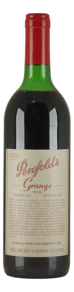 Penfolds Bin 95 Grange 1994 (1x 750mL) SA.