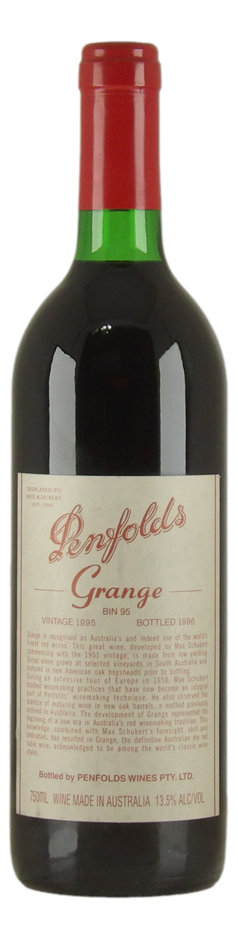 Penfolds Bin 95 Grange 1995 (1x 750mL) SA.