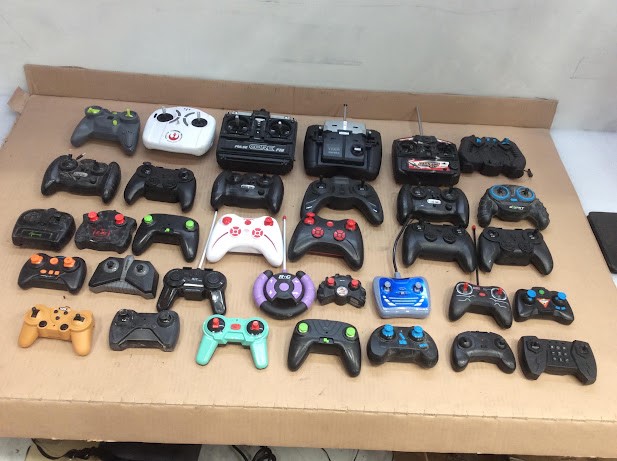 Mix Brand and Model RC Remote Controllers/Radio Transmitters (Lot of 34)