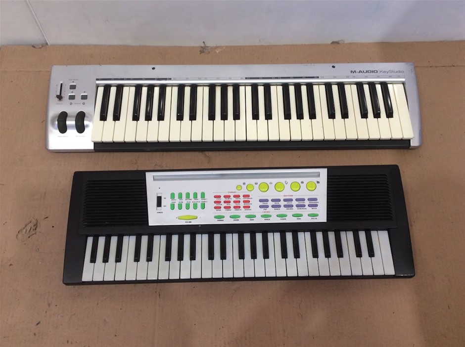 Mixed Brand Electronic Keyboards Including M-Audio KeyStudio
