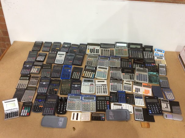 Casio/Sharp Mixed Brand and Model Electronic Calculators