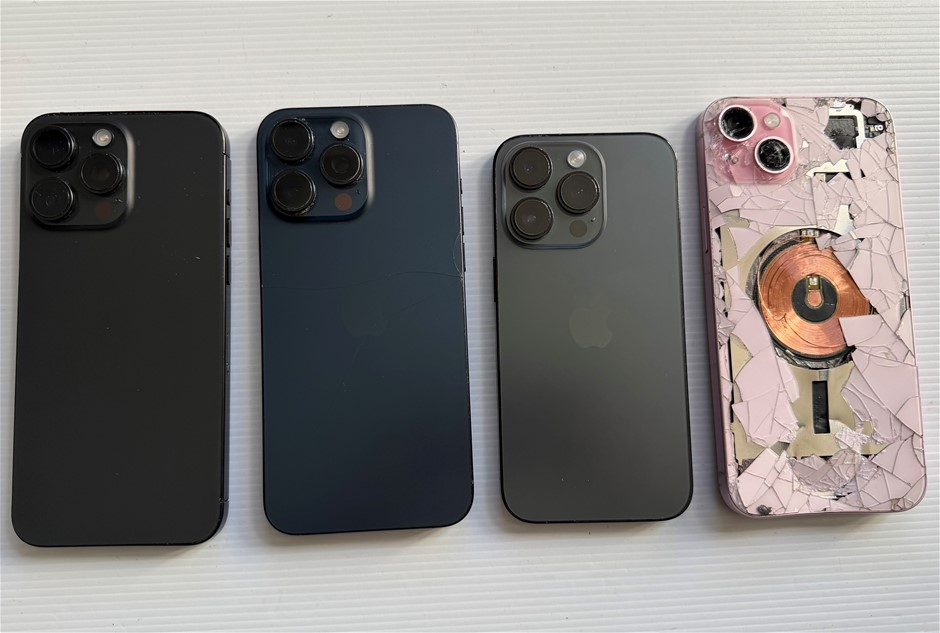 Apple iPhone 15 Pro Max / 15 Pro / 15 Plus - For Parts (Lot of 4)