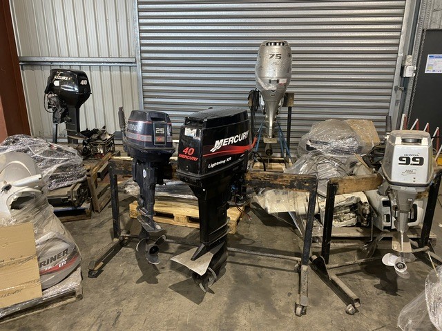 <p>9x Marine Outboard Engines</p>