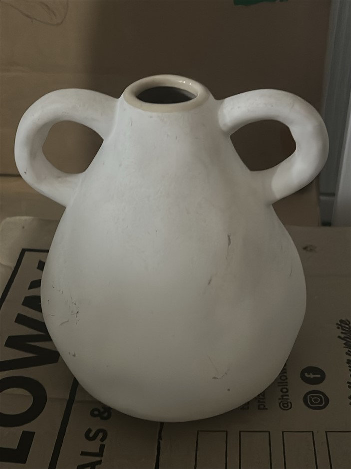 Organic Ceramic Twin-handle Vase