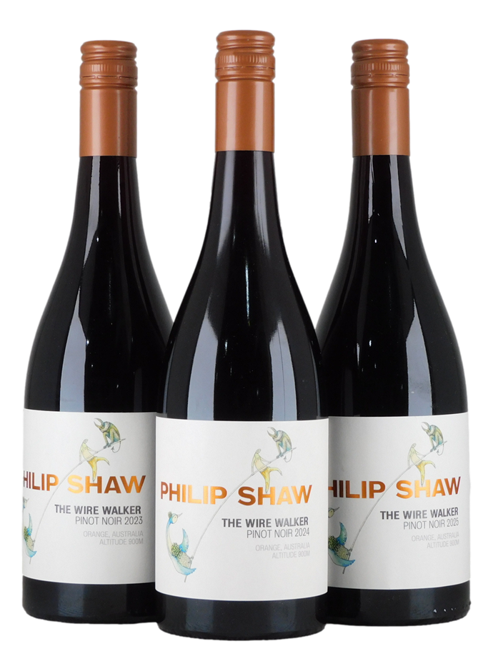 Philip Shaw The Wire Walker Pinot Noir 23/24/25 (5x 750mL), Orange