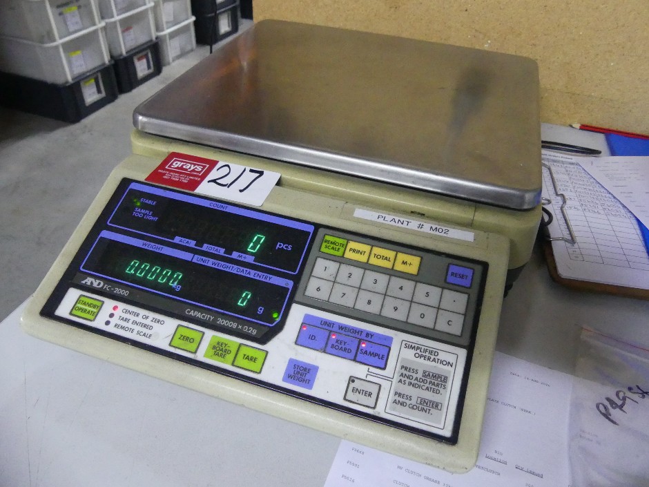 AND FC - 2000 Digital Counting Scales