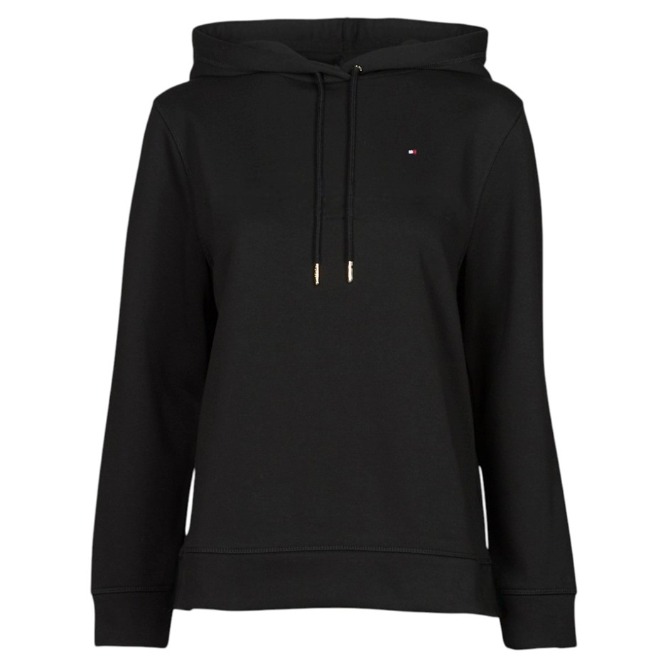 TOMMY HILFIGER Women's Flag Hoodie, Size XL, 60% Cotton, 011 Black/Dark Sab