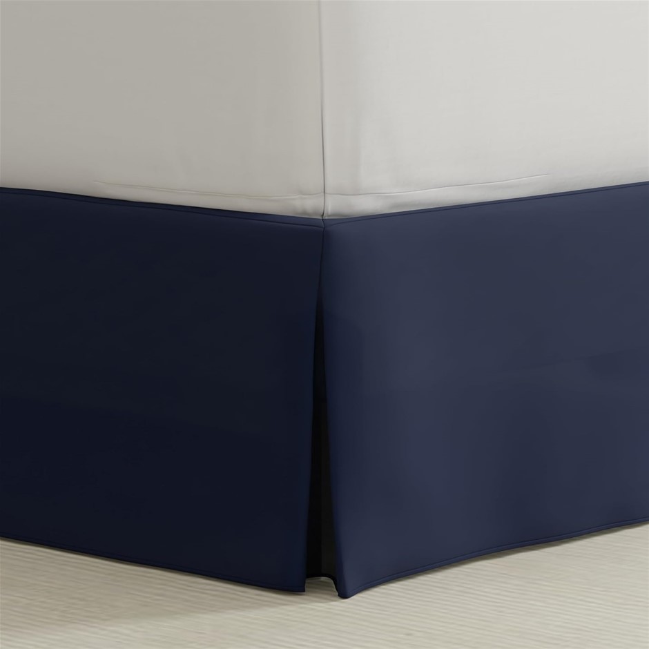Magic Skirt Tailored Bedskirt, Classic 14” Drop Length, Pleated Styling, Ca