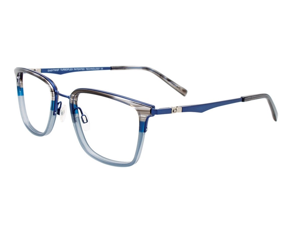 EASYTWIST Glasses Frames, 50-20-140, Blue/Grey (50), ET9006. RRP: $199.97.