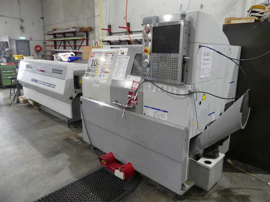 <p>2010 HAAS SL-10 CNC Automatic Lathe with Bar Feeder</p>