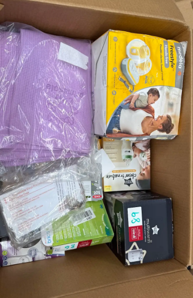 Assorted Box of Baby Items. NB: Items may not be in original packaging and