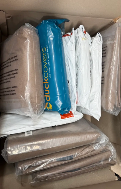Assorted Box of Outdoor Patio Covers.