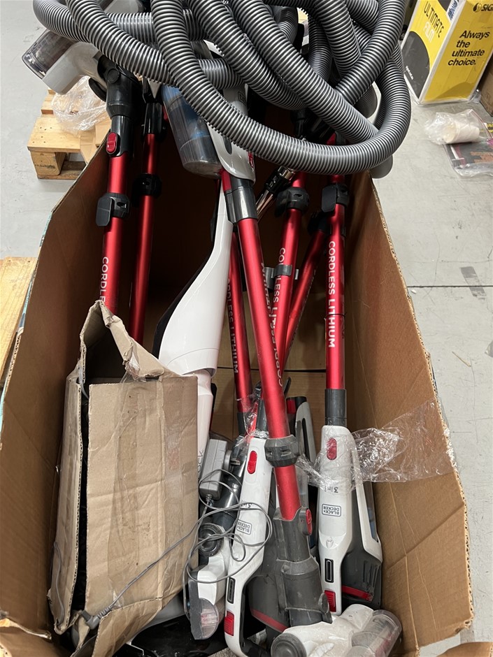 8 x Assorted Vacuum Cleaners. NB: Photo as is. Some Not in Original Packagi