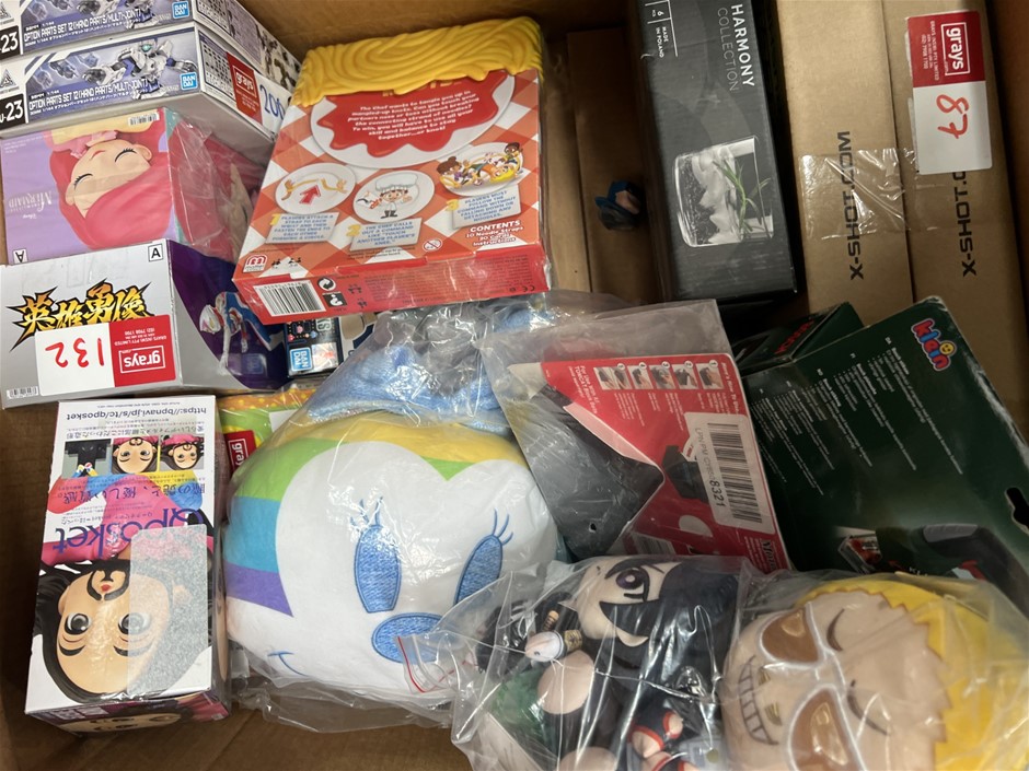 14 x Assorted Toy Products. NB: Photo as is. Some Not in Original Packaging