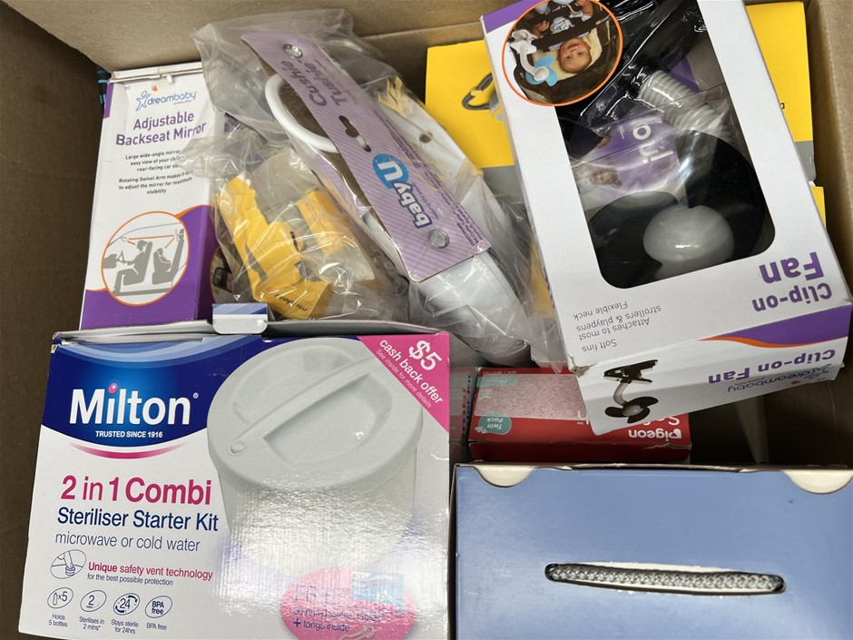 10 x Assorted Baby Products. NB: Photo as is. Some Not in Original Packagin