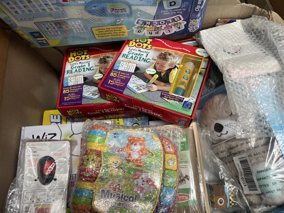12 x Assorted Kids Toys. NB: Photo as is. Some Not in Original Packaging, S