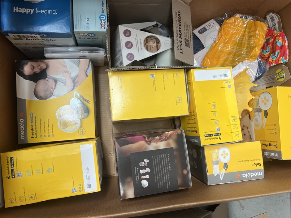 13 x Assorted Breast Pumps/Baby Products. NB: Photo as is. Some Not in Orig