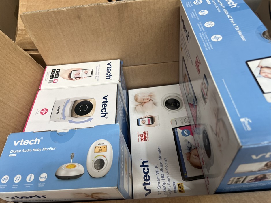 6 x VTECH baby Monitors. NB: Photo as is. Some Not in Original Packaging, S
