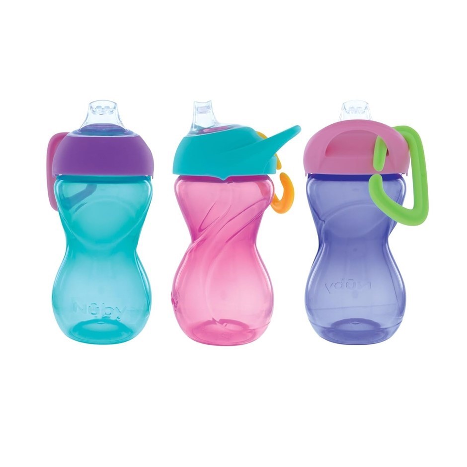 48 x Nuby Click-It Spout cup with Carabiner. RRP: $384. Buyers Note - Disc