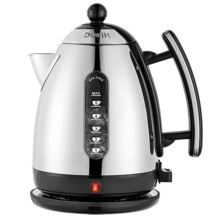 DUALIT Lite Kettle, 1.5L Black, DU72040. NB: Damaged packaging. Buyers Not