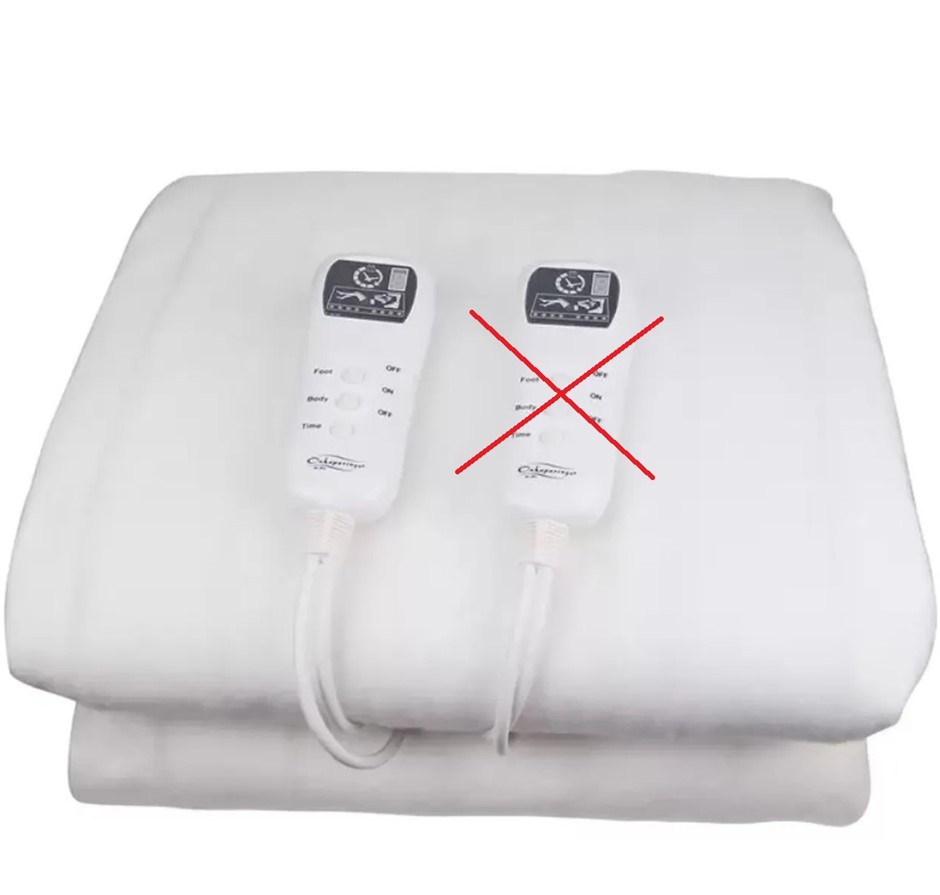 ONKAPARINGA Multi Zone Fully Fitted Electric Blanket, King. White. NB: Not