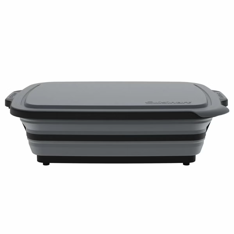 2 x CUISINART 4-In-1 Expandable Prep and Serve Tub, 17.4L. N.B: 2 x lids ar