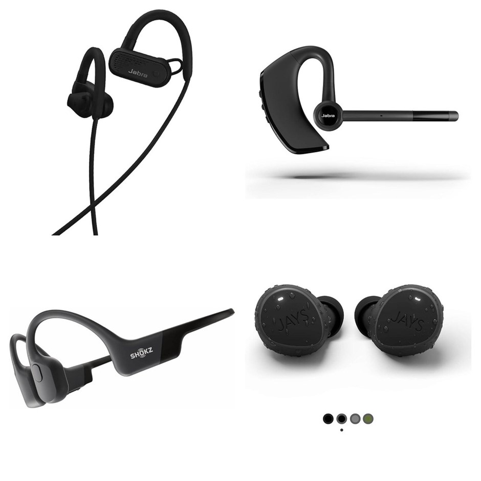 4 x Wireless Earbuds. 1 x JABRA Elite Active 45e Wireless Sports Earbuds. 1
