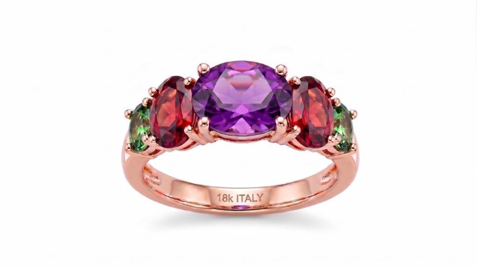 18K/Italy 3.5ctw Oval Cut Yellow Gold Bonded Ring Warranty Quality-8US