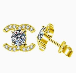 925 Sterling Silver  White  Earrings  Simulated Diamonds