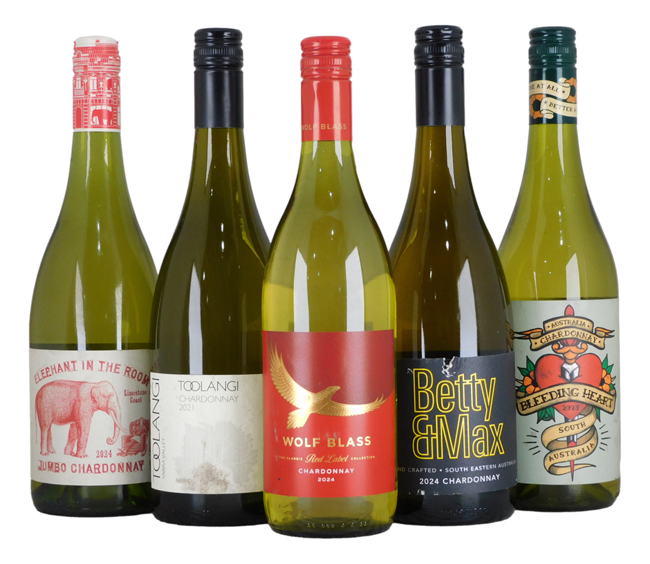 Mixed Chardonnay Pack (12x 750mL). Multi Region.