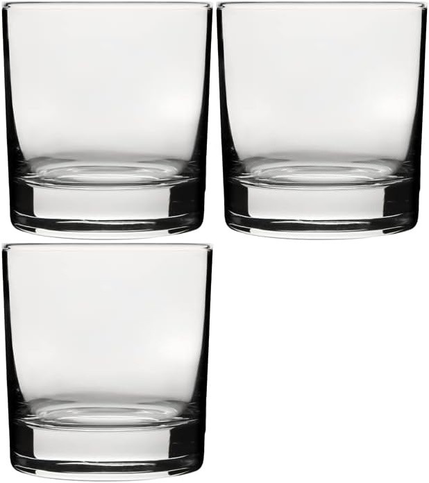 WILTSHIRE Classico Whisky Glasses, 300ml Capacity, 3 Pack NB: damaged packa