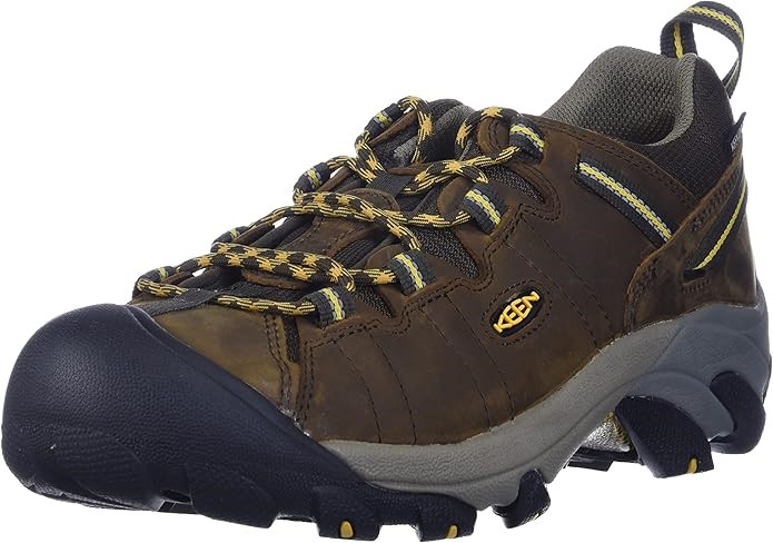 KEEN Men's Targhee II WP Hiking Shoe, US8.5/EU41, Cascade Brown Golden, 100
