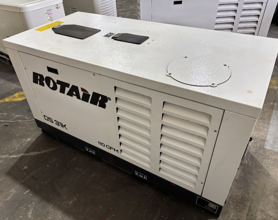 <p>2023 Rotair DS31K 110CFM Compressor</p>