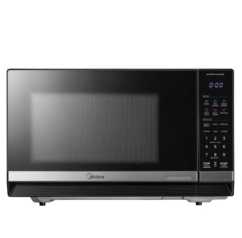 MIDEA 34L 1200W Smart Inverter Microwave, Black, MMW12VT34B.