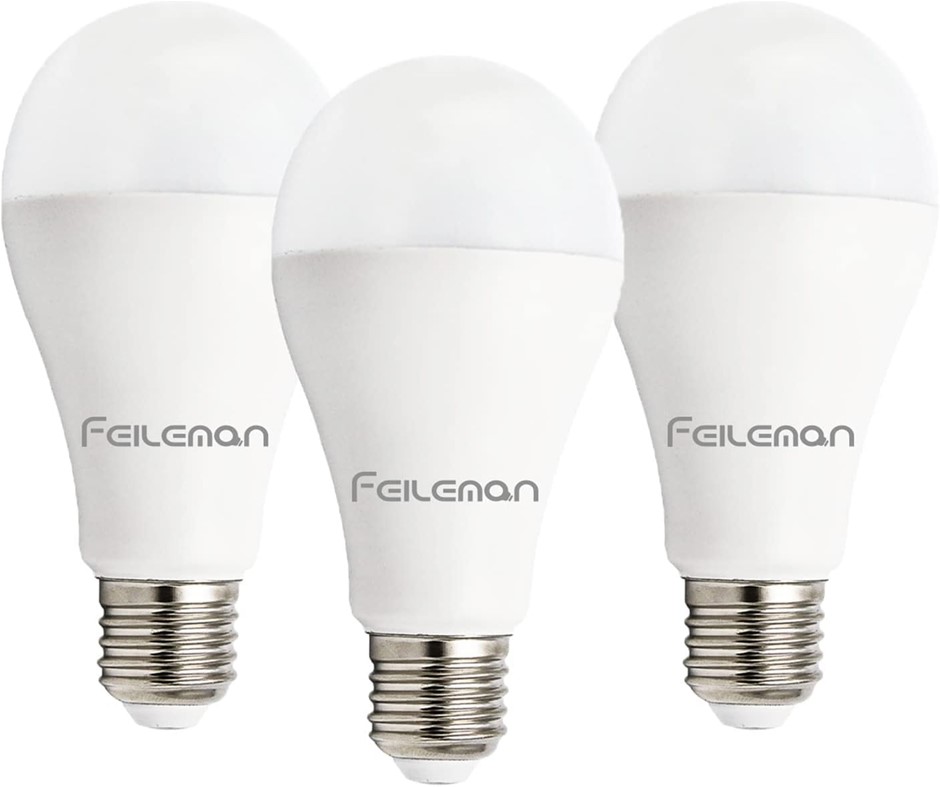 10 x FEILEMAN E27 LED Light Bulb, 20W 6500K Cool White, 153W Lamp Replaceme