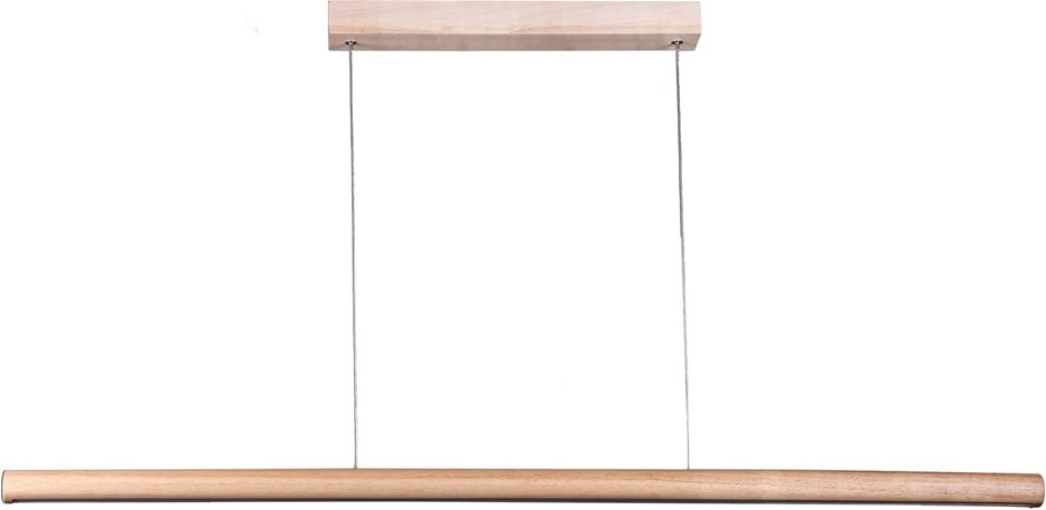 LEXI LIGHTING Freya LED Pendant Light, Minimalist Dimmable Linear Wood Ligh