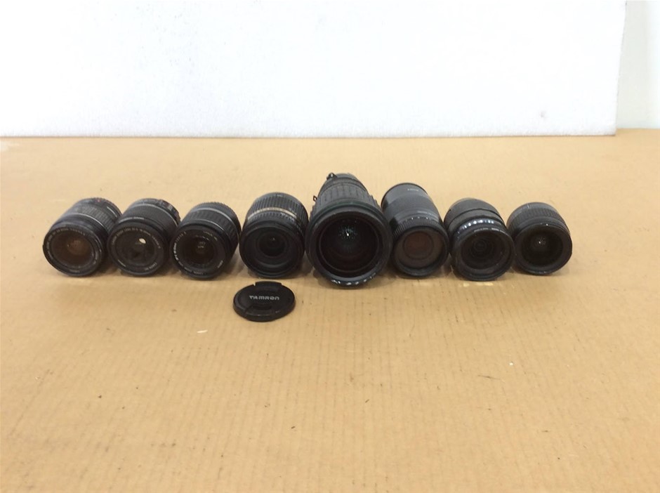 Mixed Brand Camera Lenses (Lot of 8)