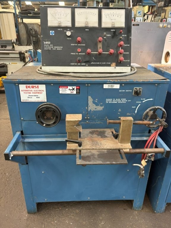 Durst Model 800 Alternator Generator Starter Test Bench