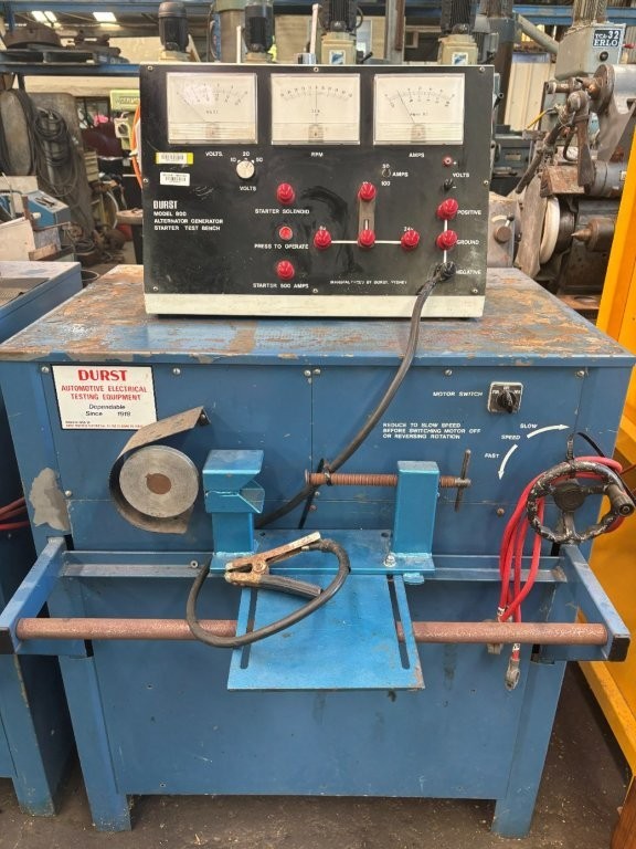 <p>Durst Model 800 Alternator Generator Starter Test Bench</p>