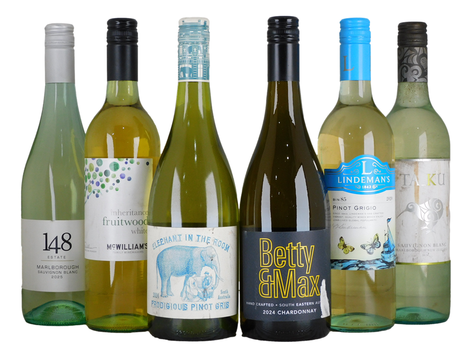 Mixed White Pack (12x 750mL), Multi Region.