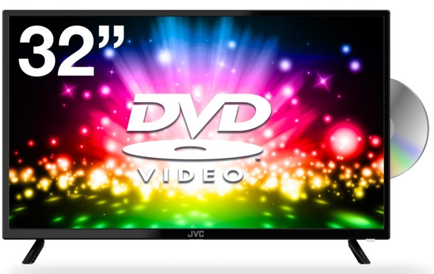 JVC Tv 32 Inch HD Built In DVD Player