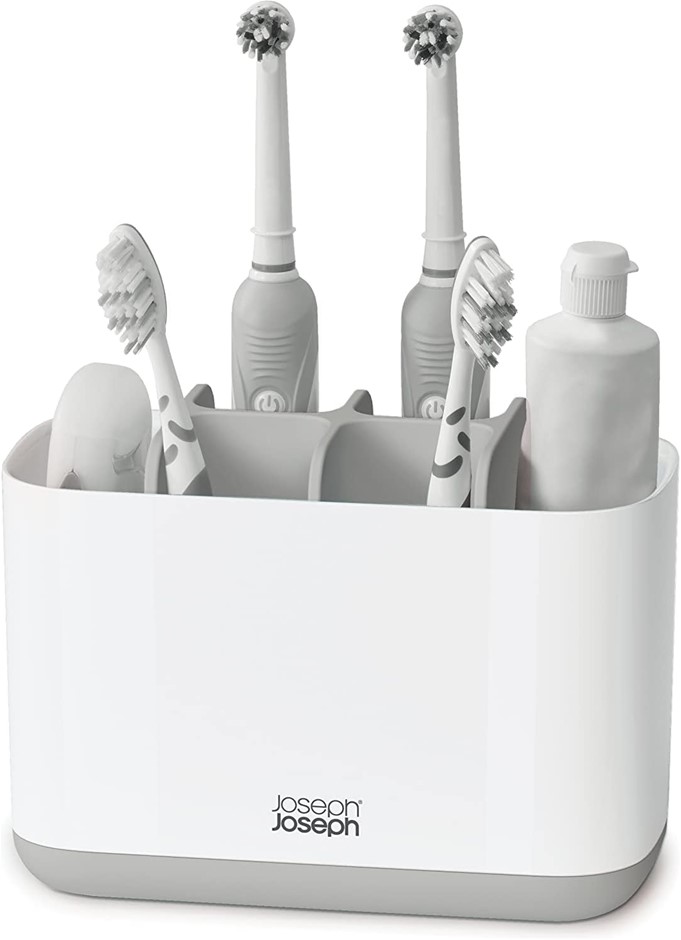Joseph Joseph EasyStore Toothbrush Caddy Large - Grey/White
