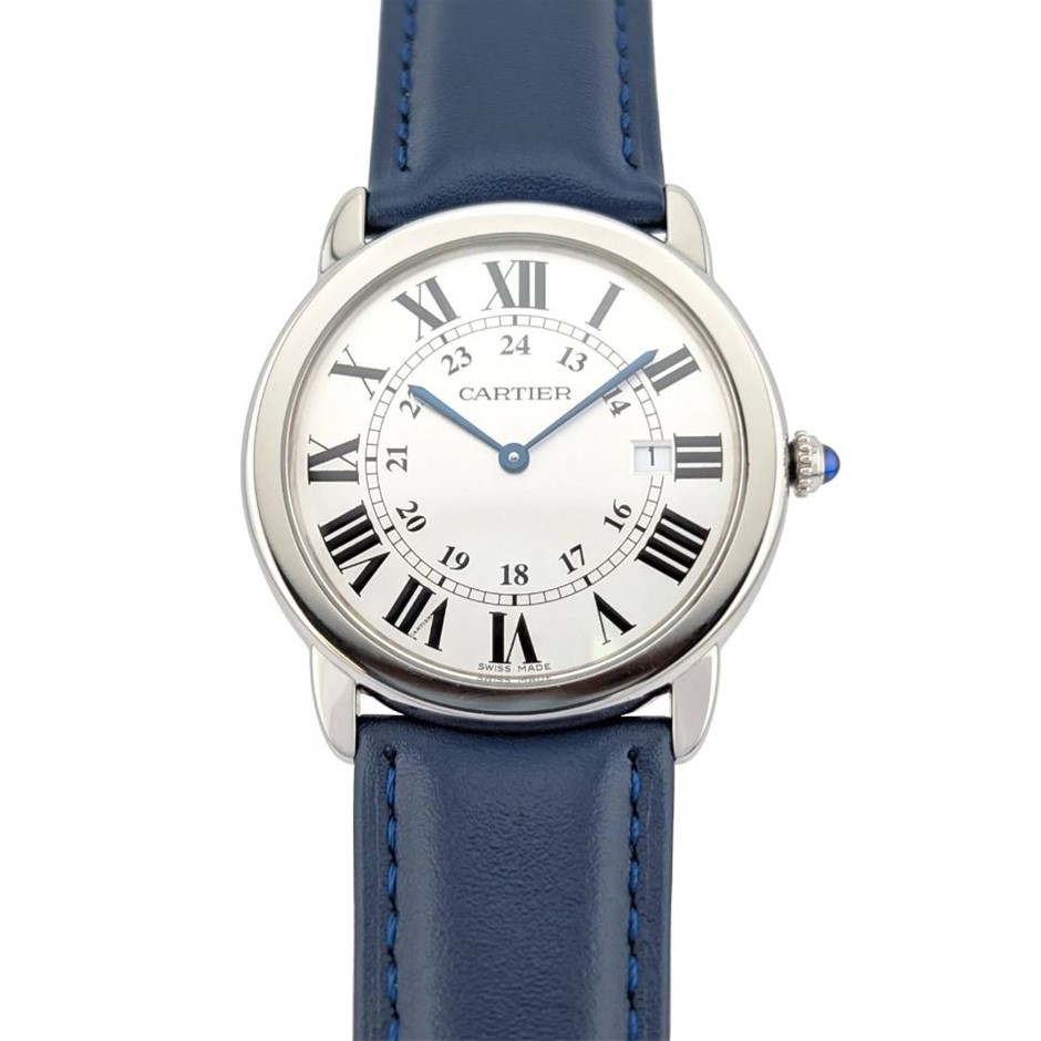 CARTIER RONDE SOLO DE CARTIER QUARTZ 36MM STAINLESS STEEL REF 3603 WXO COA