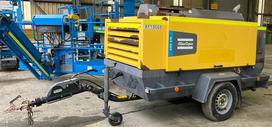 Atlas Copco XAS375 Compressor - 400cfm - Diesel - After Cooled - Mackay
