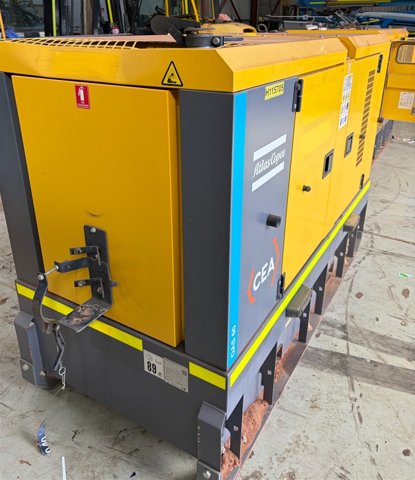 Atlas Copco QAS60 Generator - Diesel - 60kva - Kalgoorlie