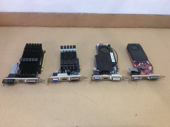 NVIDIA, ASUS And Gigabyte GeForce Graphic Cards (Lot Of 4)