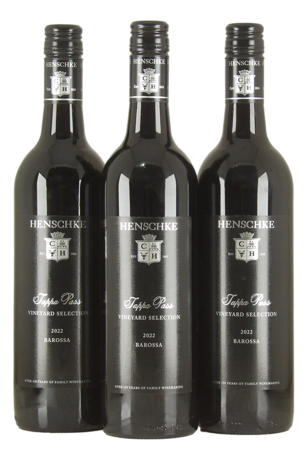 Henschke Tappa Pass Shiraz 2022 (3x 750mL), Eden Valley.