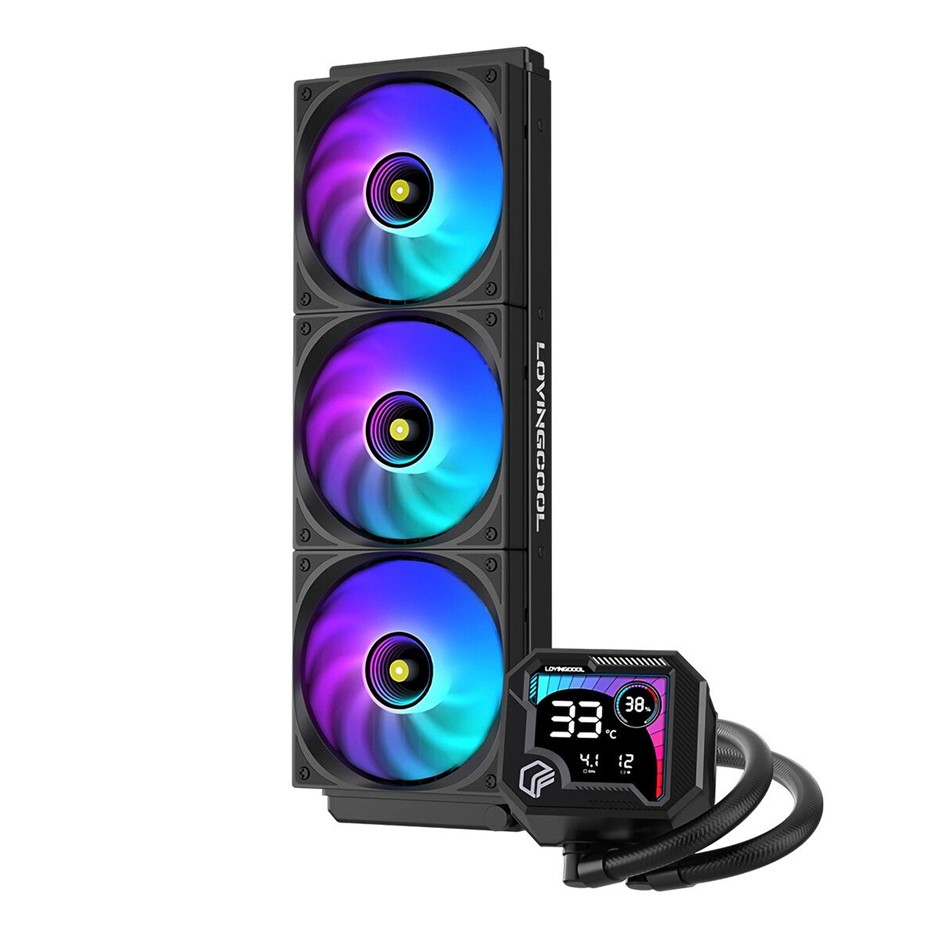 360mm AIO CPU Cooler ARGB 3x120mm PWM Fans 2600RPM Intel AMD