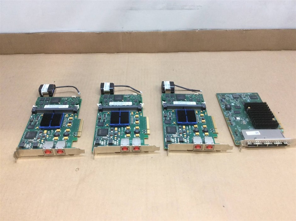 Netlist & LSI Mixed Brand PCI/PCIe Network Interface Cards (Lot of 4)