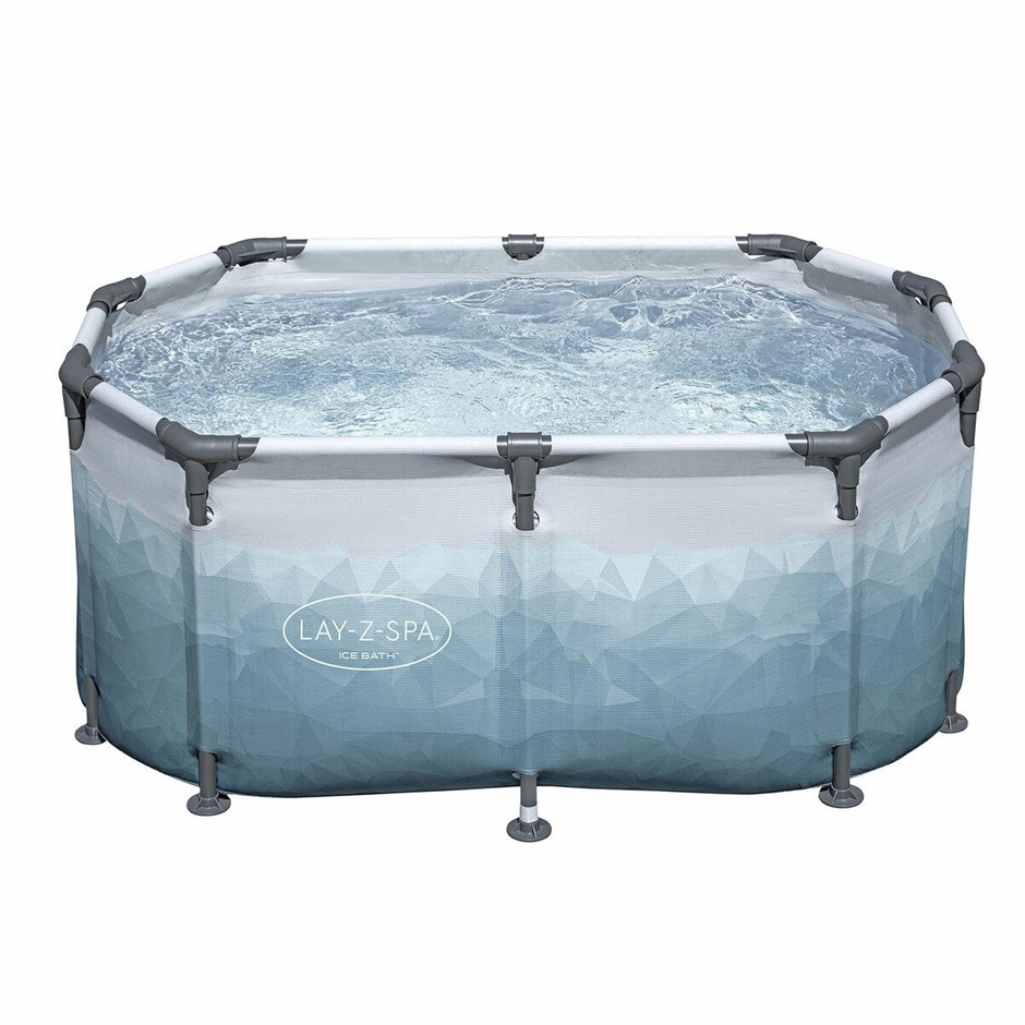 Bestway Ice Bath Tub 431L Portable Recovery Spa with Lid & Pump 150x90x65cm